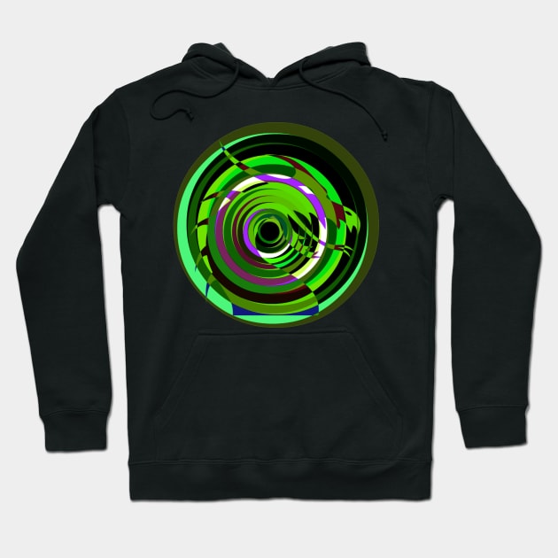 Green Dragon Head Mandala Hoodie by TheDaintyTaurus